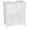Evideco French Home Goods Under Sink Bathroom Cabinet with 2 Doors and Shelf, Non Pedestal Sink Bathroom Vanity - 2 of 4