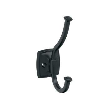 Large Iron Harness Double Hook in Matte Black Finish