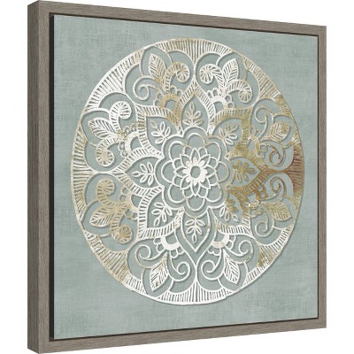 Amanti Art Encore (Mandala) by Aimee Wilson Canvas Wall Art Print Framed 16 x 16-in.