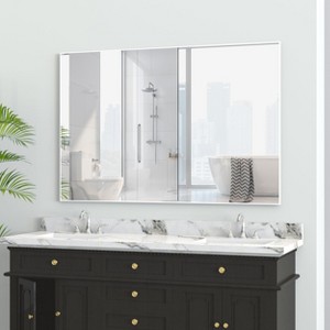 NicBex 36x24 Inch Modern Bathroom Mirror for Wall, Aluminum Framed Vanity Mirror, Hangs Horizontally or Vertically for Living Room Bedroom - 1 of 4