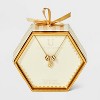 14K Gold Dipped Cubic Zirconia Rondelle Initial Necklace - A New Day™ Gold - 3 of 4