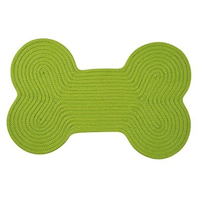 Colonial Mills Dog Bone Solid Scatter Rug, 18 by 30-Inch, Bright Green