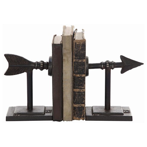 Metal Arrow Bookends Set Of 2 (3-1/2