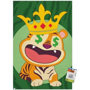Trends International Tiger with Crown Unframed Wall Poster Prints - 1 of 4