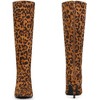 BLISSFUL STEP Classic Pointed Toe Stiletto Heel Knee High Boots for Women - 2 of 4