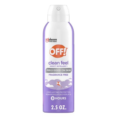 OFF! Clean Feel Mosquito Repellent Picaridin DEET-free Bug Spray Travel Size - 2.5oz