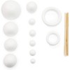 Bright Creations 22-Pack Kids Solar System Kit for School Project with Foam Balls and Bamboo Sticks (Assorted Sizes) - 4 of 4