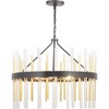 Progress Lighting Orrizo 6-Light Chandelier, Black Finish, Clear Glass Shade - 3 of 4
