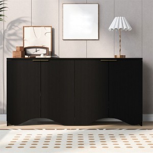 63" Sideboard Buffet Cabinet with Storage, Coffee Bar Cabinet with Adjustable Shelves, Kitchen Pantry Cabinet for Living Dining Room Entryway - 1 of 4