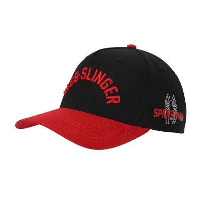 Ultimate Spider-Man Web Slinger Men's Black & Red A-Frame Snapback Hat