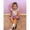 Girls Outfits Ruffle Sleeveless Tops and Skirt Shorts 2-Piece Summer Clothing Set for Kids Purple 5-6 Years - 4 of 4
