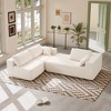 Spassway 104" Corduroy Sectional Sofas for Living Room Free Combination Modular Sectional Couches with L-Shape Chaise Cloud Couch with Deep Seat - 2 of 4