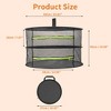 Unique Bargains Mesh Hanging Herb Drying Rack Foldable for Vegetable Plant - 2 of 4