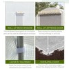 NicBex 15'x7'x7' Arched Greenhouse Tunnel Greenhouse with Roll-Up Windows, Zippered Door, PE Cover for Outdoor Backyard, Beige - 3 of 4