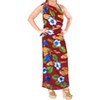 LA LEELA Women's Bikinis Wraps Vacation Summer Sarong Long Beach Beachwear Swimwear Swim Cover Ups Bathing Suit Coverups One Size Maroon, Parrot - 3 of 4