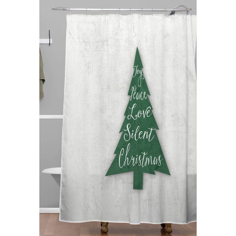 Monika Strigel Farmhouse Christmas Tree Christmas Shower Curtain Green - Deny Designs, 3 of 5