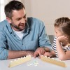 Juvale 4 Pack Domino Holder 13 inches, Wooden Dominoes Racks Trays Stand for Domino Table, Mexican Train, Chicken Foot, Mahjong - 3 of 4