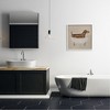 Stupell Industries Dachshund Dog Vintage Bathtub, 24" x 24" - 2 of 4