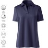 Lands' End Women's Short Sleeve Rapid Dry Sport Neck Polo Shirt - 3 of 3