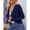 Coolmee Women's Cardigan Sweaters Open Front Long Sleeve Cropped Bolero Shrugs for Dresses - 4 of 4