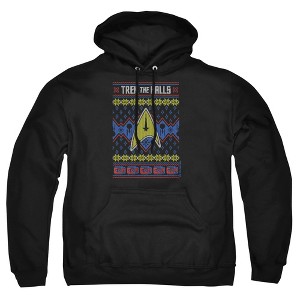 Men's Star Trek Trek The Halls Ugly Christmas Pull-Over Hoodie - 1 of 4