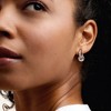 Ross-Simons Italian Sterling Silver and 18kt Gold Over Sterling Hoop Drop Earrings With Removable Discs - 2 of 4