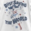 Girl's Wonder Woman Busy Saving the World T-Shirt - image 2 of 4