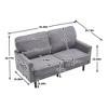 Round Swivel Club Chair-Comfortable 360-Degree Rotating Barrel Chair for Relaxation - 4 of 4