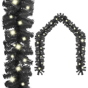 Aghana Digitals 20m Black PVC LED Christmas Garland with 300 Lights, 1800 Branches, USB-Powered 5V - 1 of 4