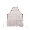 Unique Bargains Christmas Aprons Linen Red Black Beige 21.65"x26.77" 1 Pcs - 4 of 4