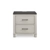 Signature Design by Ashley Darborn 2 Drawer Nightstand, Gray & Brown - 4 of 4