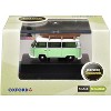 Volkswagen T2 Minibus Light Green and White with Surfboard on Roof Rack 1/148 (N) Scale Diecast Model car by Oxford Diecast - 3 of 3