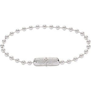 Ball Chain Bracelet with Barrel Closure, Adjustable Silver Tone Minimalist Jewelry for Women - 1 of 4