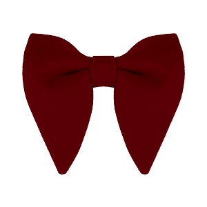 Allegra K Men's Pre-tied Solid Color Formal Party Prom Velvet Bow Ties One Size - 1 of 4