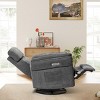 EROMMY Swivel Recliner Glider With Adjustable Headrests & Armrests - 3 of 4