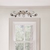 Brewster Astera Floral Metal Wall Art: Iron Construction, Farmhouse Style, Horizontal Botanical Sculpture, Dry Dust Care - 2 of 4