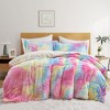 Peace Nest Dual-Side Fluffy Faux Rabbit Fur Comforter Set, Plush Fuzzy Bedding Set - 2 of 4