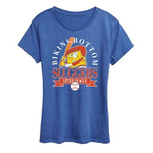 Women's - Spongebob Squarepants - Bikini Bottom Sluggers Short Sleeve Graphic T-Shirt - 1 of 4