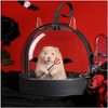 Acekool Hamster Cage, Transparent PS Habitat with 180° Rotating Door, Silicone Handle, Surround Ventilation, Easy Carry Pet Home - 3 of 4