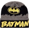 DC Comics Batman Boys Winter Hat - 2 Pack Beanie, and Pom Pom Beanie  with Ear Flaps, Kids Age 4-7 - 2 of 4