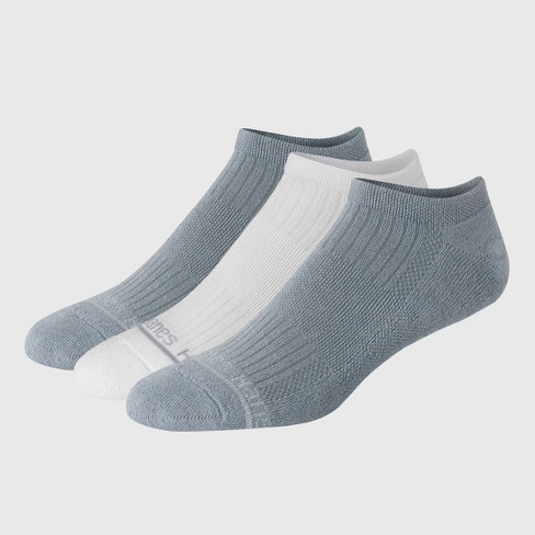 Hanes Originals Premium Men's Supersoft No Show Socks 3pk - White