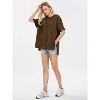 EXLURA Womens Summer Oversized T Shirts Casual Short Sleeve Loose Maternity Tops Crewneck Tunic Plus Gym Workout Top - 4 of 4