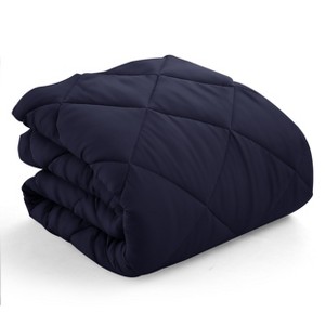 All Season Lightweight Comforter 1PC Solid Color Comforters Ultra Soft Microfiber Down Alternative Diamond Stitch Comforter - Lux Decor Collection - 1 of 4