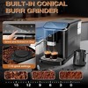 TROPOW Fully Automatic Espresso Machine, with Built-In Grinder and Milk Frother, Adjustable Espresso Bean Grinder  for Home Barista - 3 of 4