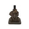 GDFStudio Ariday Outdoor Lightweight Concrete Elephant Umbrella Base - 2 of 4