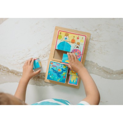 Chuckle &#38; Roar Wooden Block Kids 15 pc Puzzle - 3pk_2