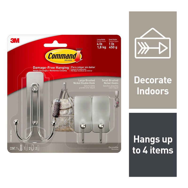 Command Large and Small Decorative Hooks, 1 of 10