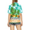 HAPPY BAY Hawaiian Shirts Womens Casual Summer Beach Party Tropical Colorful Tops Blouses Short Sleeve Dress Shirts Dresses for Women - 2 of 4