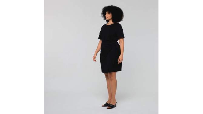 Women's Short Sleeve Mini T-Shirt Wrap Dress - A New Day™, 2 of 11, play video