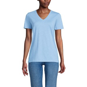 Lands' End Women's Relaxed Supima Cotton T-Shirt - 1 of 3